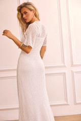 Rosalyn Crochet Maxi Dress - White | Sage and Paige AUS. Rosalyn Crochet Maxi Dress - White | Sage and Paige AUS.