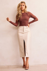 Just Like Me Mesh Top - Chocolate | Sage and Paige AUS.