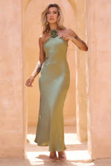 Downtown Darling Maxi Dress - Olive | Sage and Paige AUS.