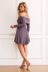 New In Town Knit Mini Dress - Charcoal | Sage and Paige AUS.