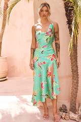 Sonora Midi Dress - Green | Sage and Paige AUS.