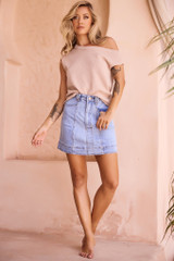 Dance In The Sun Knit Top - Mocha | Sage and Paige AUS.