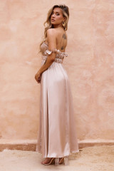 Best Night Maxi Dress - Champagne | Sage and Paige AUS.