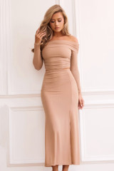 Catalina Midi Skirt - Camel | Sage and Paige AUS. Catalina Midi Skirt - Camel | Sage and Paige AUS.