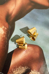 Luna Fold Earrings - Gold Luna Fold Earrings - Gold