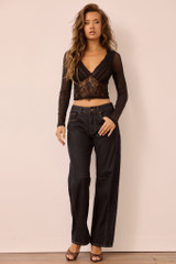Riviera Lace Top - Black