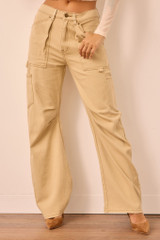 Urban Utility Denim Jeans - Stone