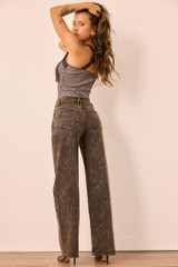 Strapline Knit Crop Top - Chocolate