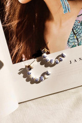 Porcelain Muse Earrings - China Blue