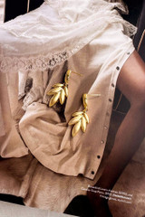 Celeste Petal Earrings - Gold