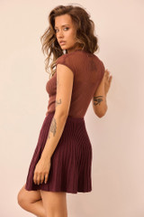 Starlit Dreams Knit Top - Chocolate