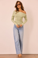 Soft Touch Knit Top - Sage