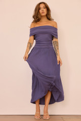 Refined Edge Jersey Maxi Dress - Midnight Blue