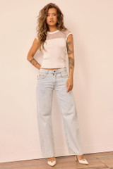 Starlit Dreams Knit Top - White