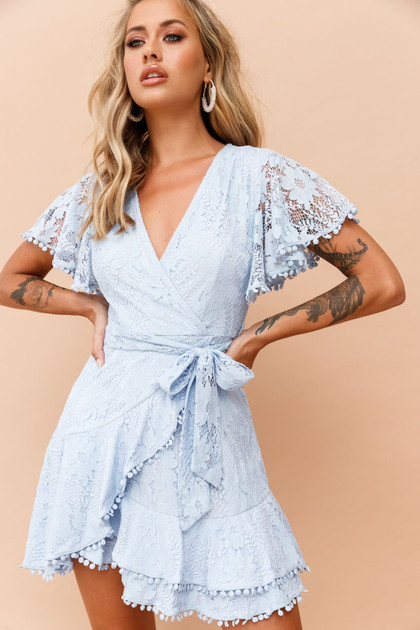 Tickle My Fancy Dress - Baby Blue | Sage and Paige AUS. Tickle My Fancy Dress - Baby Blue | Sage and Paige AUS.