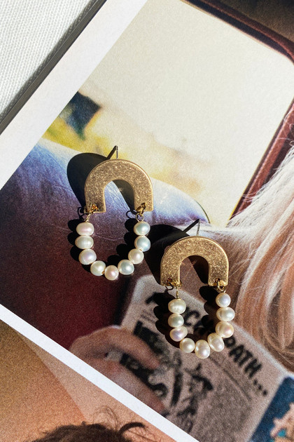 Laylah Earrings - White Gold | Sage and Paige AUS. Laylah Earrings - White Gold | Sage and Paige AUS.