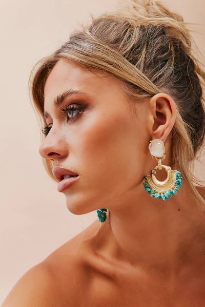 Abigail Earrings - Turquoise | Sage and Paige AUS.