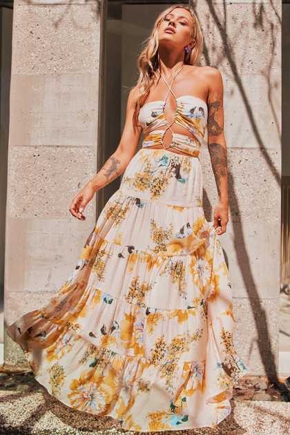 Like A Dream Maxi Dress - Beige | Sage and Paige AUS. Like A Dream Maxi Dress - Beige | Sage and Paige AUS.