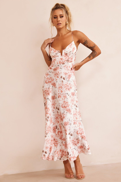 Vintage Summer Midi Dress - Rose | Sage and Paige AUS.