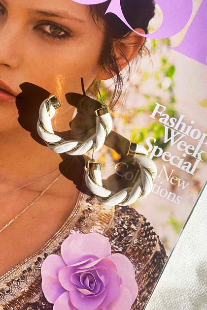 My Time Earrings - White | Sage and Paige AUS.