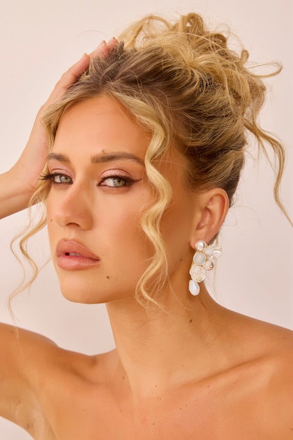 Ena Earrings - White | Sage and Paige AUS.
