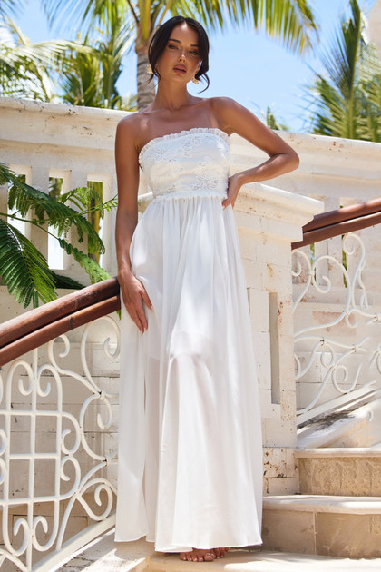 Jules Maxi Dress - White | Sage and Paige AUS.