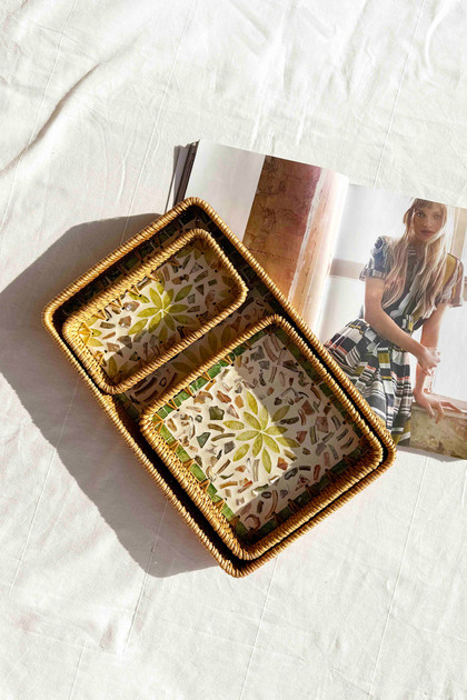 Garden Pretty Tray Set - Olive | Sage and Paige AUS.