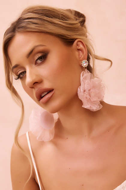 Blossom Bloomer Earrings - Pink | Sage and Paige AUS.