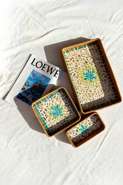Cahuenga Tray Set - Blue Multi | Sage and Paige AUS.