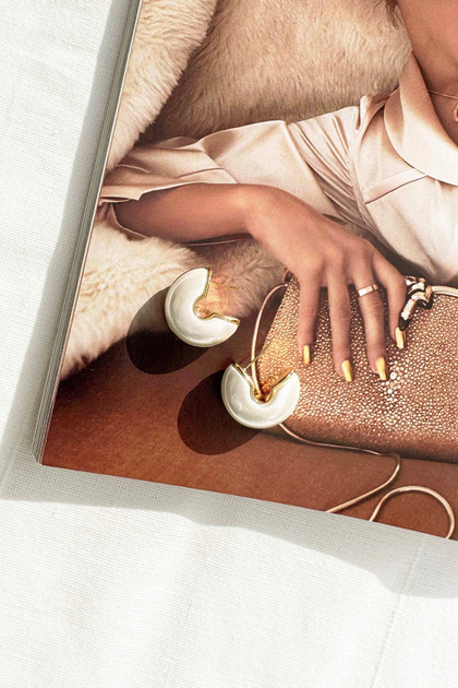 Marris Earrings - White