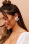 Eden Gold Earrings - White | Sage and Paige AUS.