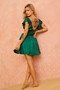 Fairytale Ending Mini Dress - Forest Green | Sage and Paige AUS.