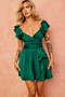 Fairytale Ending Mini Dress - Forest Green | Sage and Paige AUS.