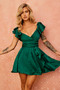 Fairytale Ending Mini Dress - Forest Green | Sage and Paige AUS.