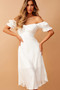 Swing Dancin' Midi Dress - Off White | Sage and Paige AUS.