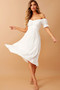 Swing Dancin' Midi Dress - Off White | Sage and Paige AUS.