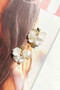 Magnolia White Earrings - White | Sage and Paige AUS.
