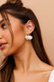 Magnolia White Earrings - White | Sage and Paige AUS.