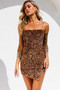 Jazzy Sequin Dress - Chocolate | Sage and Paige AUS.