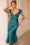 Jasmine Midi Dress - Forest Green | Sage and Paige AUS.