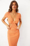 Sunday Best Knit Midi Dress - Orange | Sage and Paige AUS.