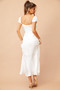 Jasmine Midi Dress - White | Sage and Paige AUS.