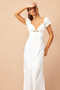 Jasmine Midi Dress - White | Sage and Paige AUS.
