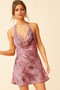 Monica Satin Dress - Pink Leopard | Sage and Paige AUS.