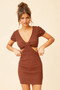 Look For You Knit Dress - Chocolate | Sage and Paige AUS.