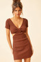 Look For You Knit Dress - Chocolate | Sage and Paige AUS.