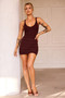 Summer Solstice Knit Dress - Chocolate | Sage and Paige AUS.