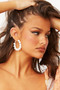 Amber Pearl Hoops - White | Sage and Paige AUS.