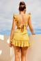 Marigold Lace Mini Dress - Mustard | Sage and Paige AUS.