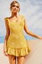Marigold Lace Mini Dress - Mustard | Sage and Paige AUS.